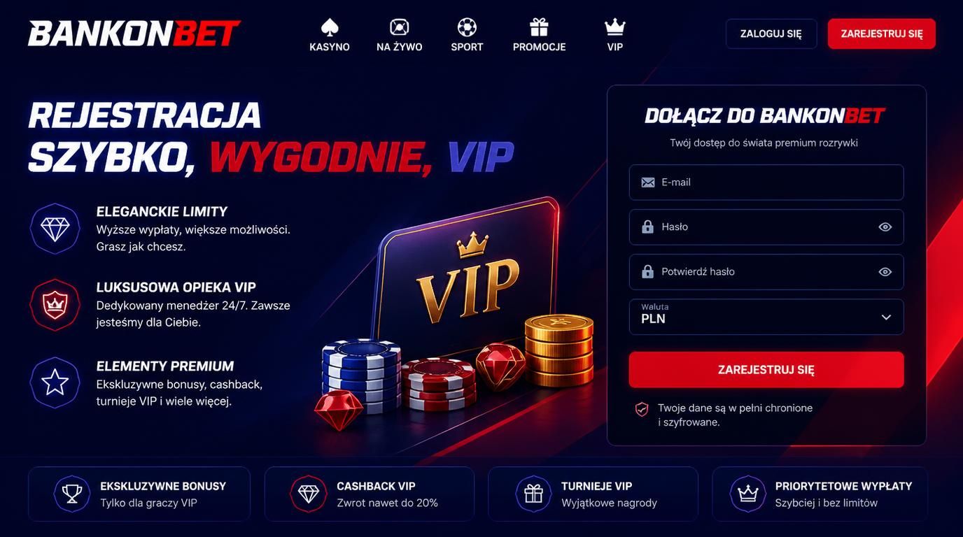 interfejs rejestracji na telefonie w kasynie Bankonbet, prostota i czytelność formularza